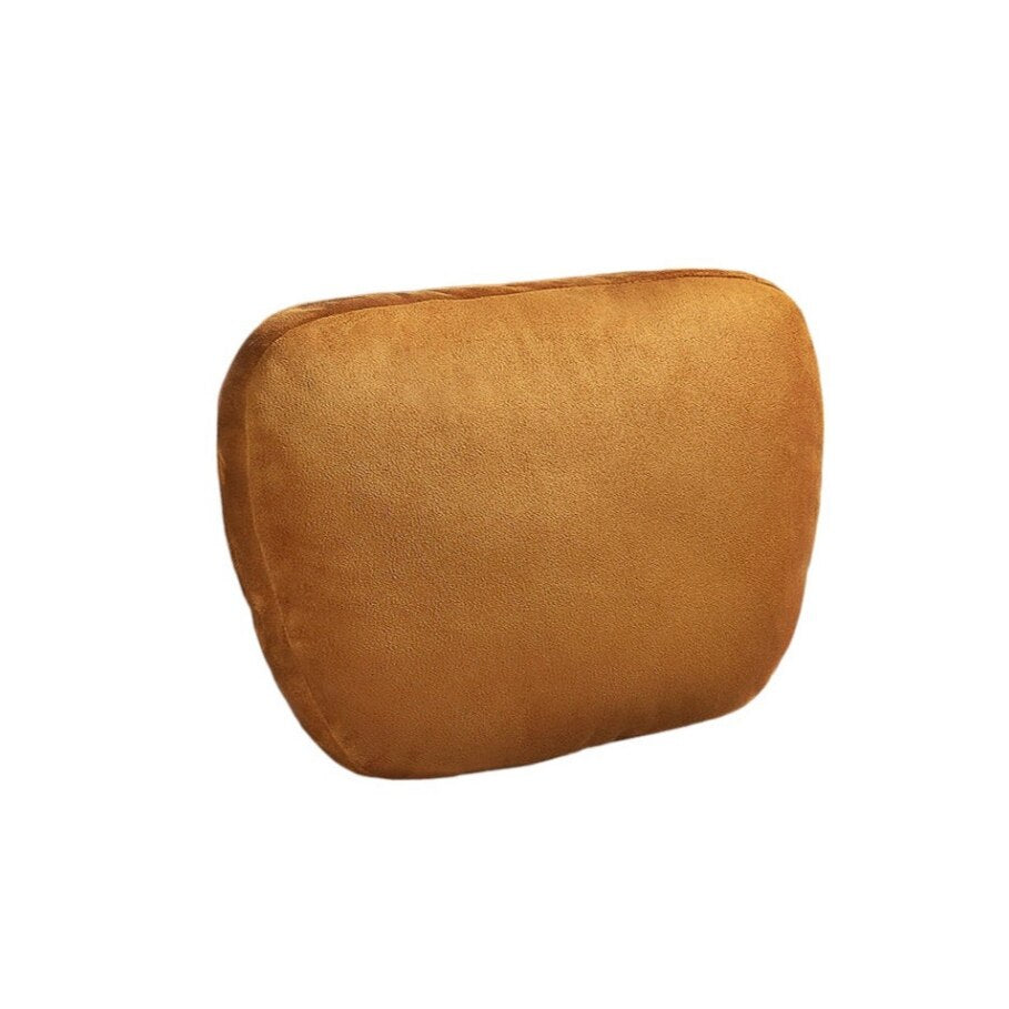 Perna Tetiera Auto idealSTORE Ultra Soft LUXURY Alcantara Dimensiuni 30 x 20 x 8 cm, Moale, Confortabil, oferind confort de calatorie, Design elegant, Maro