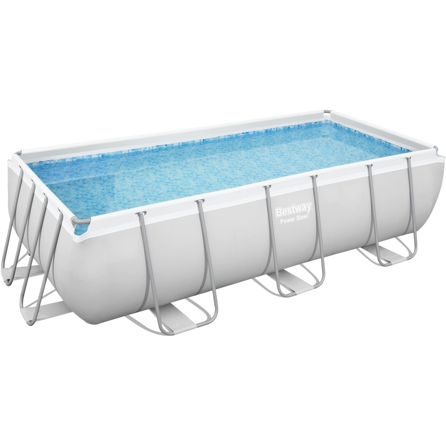 Piscina Bestway Power Steel, sistem de filtrare cu nisip, 4.04m x 2.01m x 1m
