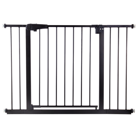 Poarta de Siguranta idealStore Safety Gate pentru Scari 75-117 cm Negru