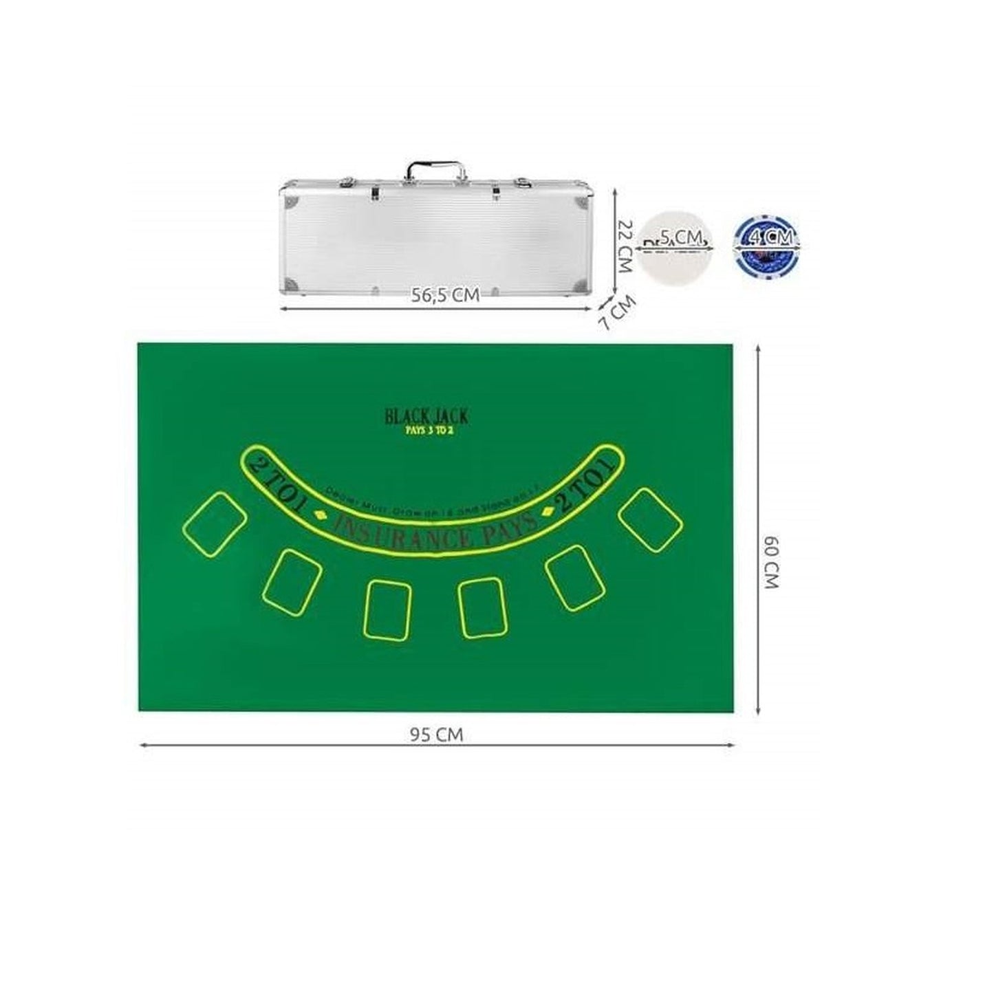 Set Poker idealStore Texas Master Lux 500 Jetoane cu Servieta Aluminiu