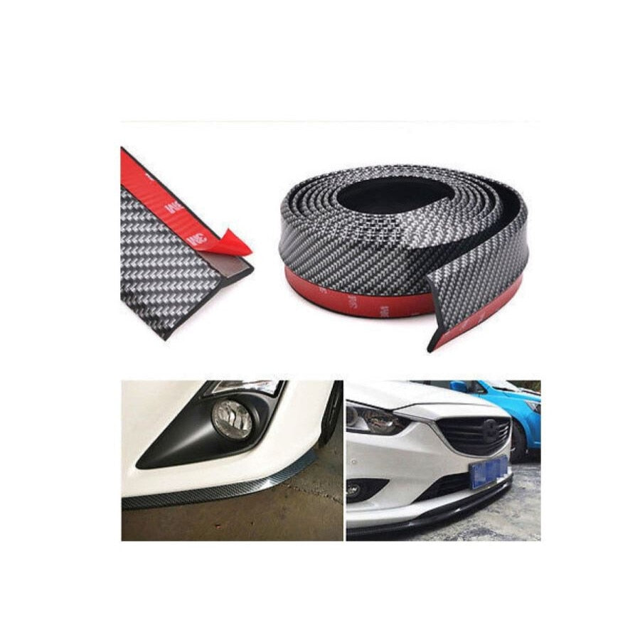 Prelungire bara idealSTORE din Cauciuc cu Finisaj Carbon, Lungime 2,5 m, fixae cu banda dublu adeziva sau cu autoforant