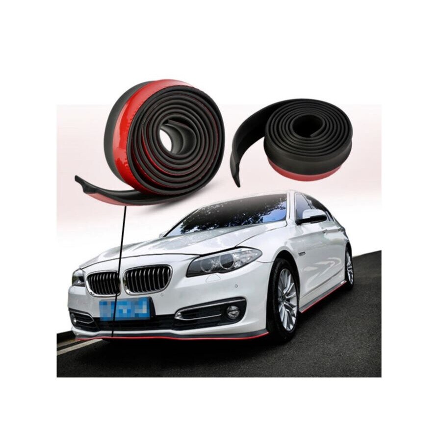 Prelungire Bara idealSTORE din Cauciuc, Culoare neagra, Lungime 2,5 metri, Latime 5,5 cm, Fixare cu banda dublu adeziva sau cu autoforant