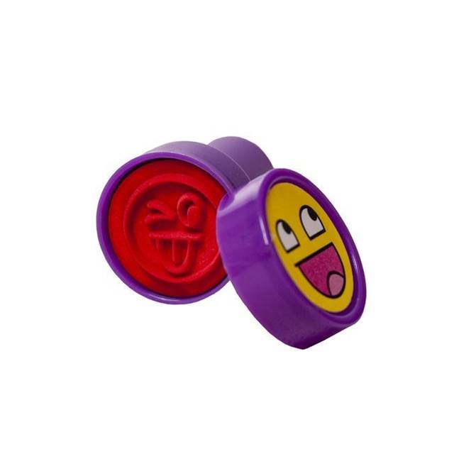 Set 60 stampile pentru copii CLASStitude, cu animale si fete amuzante, non-toxice, 3+ ani, Multicolor