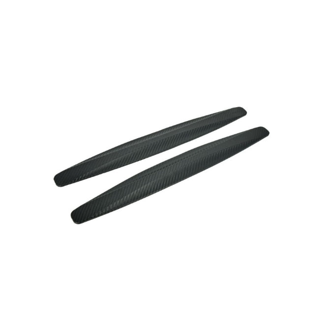 Set 2 protectii bara Carbon, Portbagaj si alte elemente, Cauciuc, Lungime 40 cm, Latime 5, Aplicare banda dubla adeziva