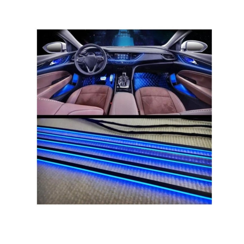 Set 21 Lumini Ambientale LED RGB DIGITAL idealSTORE, Functioneaza la 12V, Aplicatie BTT, Multiple culori in acelasi timp pe banda