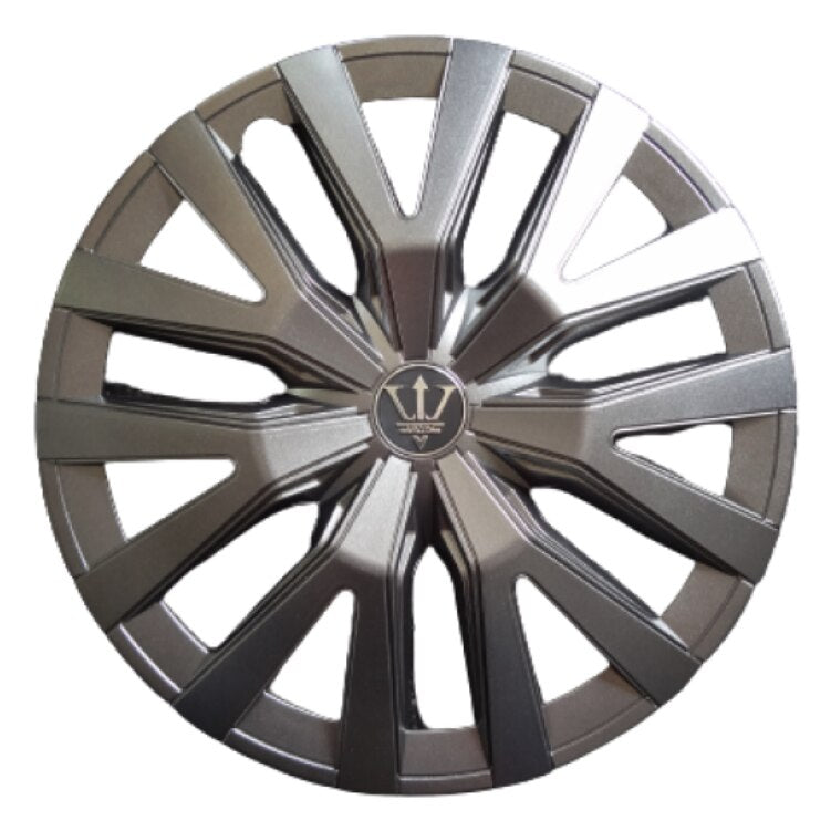 Set 4 Capace Roti 15 ' idealSTORE, Fabricate din Material Puternic si Durabil, Rezistente la Impact, Se Potrivesc cu Majoritatea Masinilor, Culoare Antracit