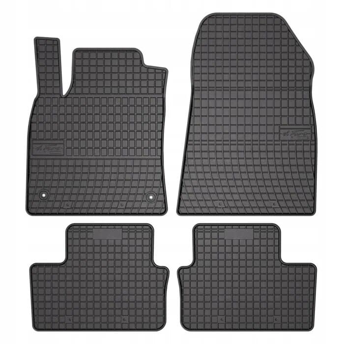 Set Covoare Auto Cauciuc idealStore, Compatibile Renault Clio E-Tech V 2019->, Suprafata Antiaderenta, Material Cauciucat Moale, Fara Miros, Culoare Negru