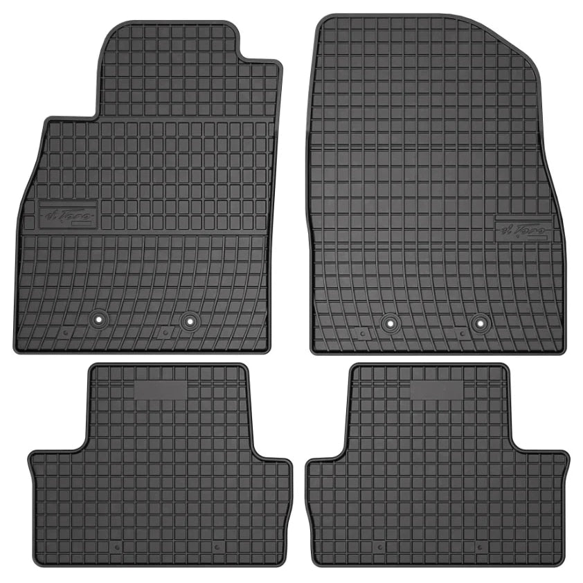 Set Covoare Cauciuc idealSTORE pentru Opel Ampera 2012-2014, cu Bordura de 1cm, Fara Miros, Predecupaj Fixare, Cauciuc Moale, Antiaderent