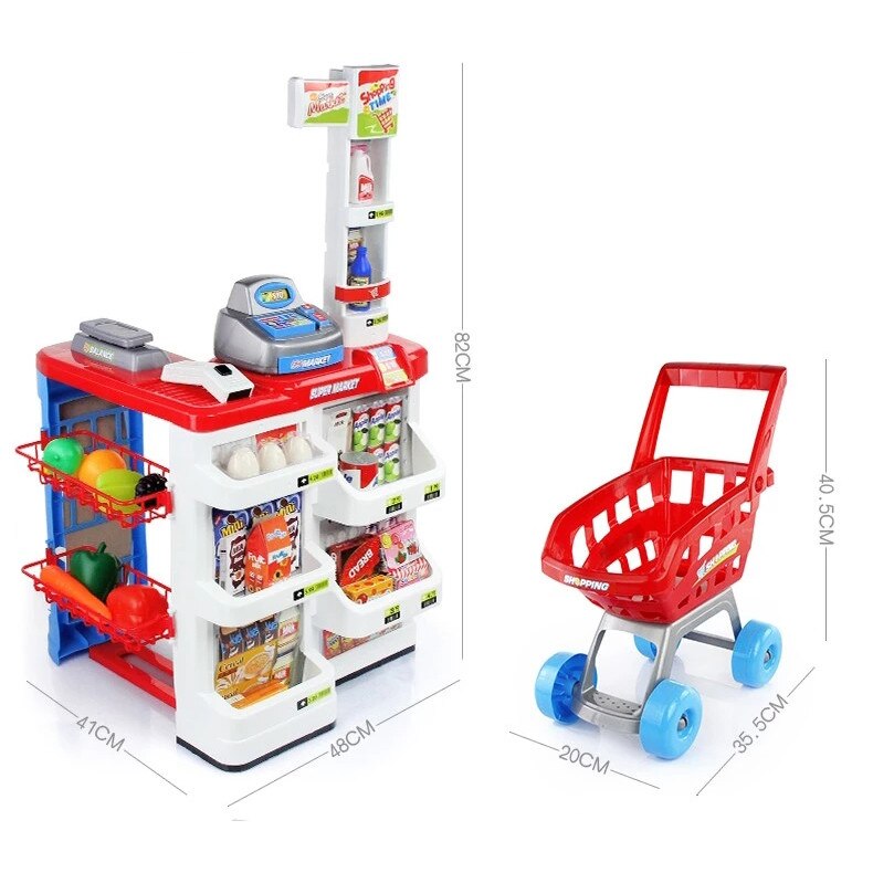 Set de joaca supermarket ElektroStator, 32 piese, Multicolor