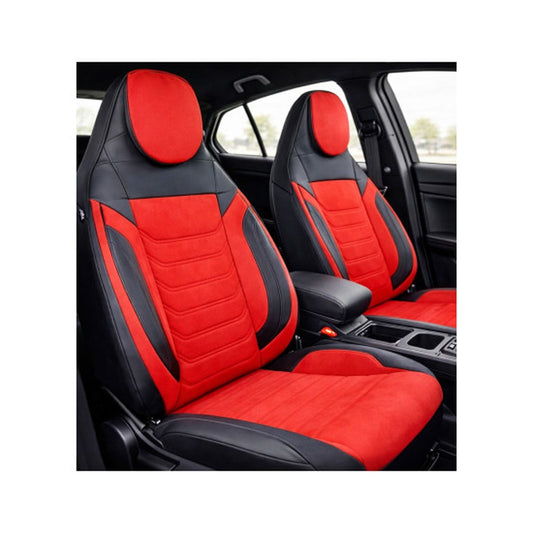 Set huse scaune auto universale idealSTORE design premium confort sporit bancheta fractionata rosu
