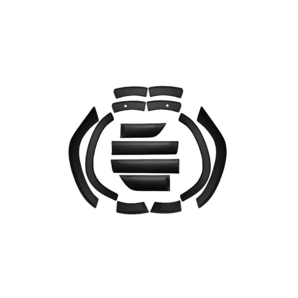 Set idealSTORE 12 Protectii Aripi si Usi + 2 Protectii pentru Compatibilitate Cu sau Fara Senzori, pentru Dacia Duster II 2018-> Model OE