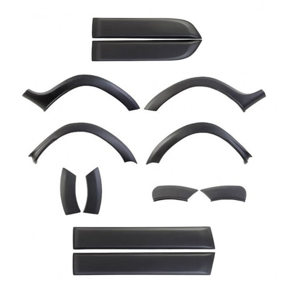 Set idealSTORE 12 protectii Aripi si Usi pentru Dacia Duster I 2010-2017, din Plastic ABS de Inalta Calitate, Calitate Premium