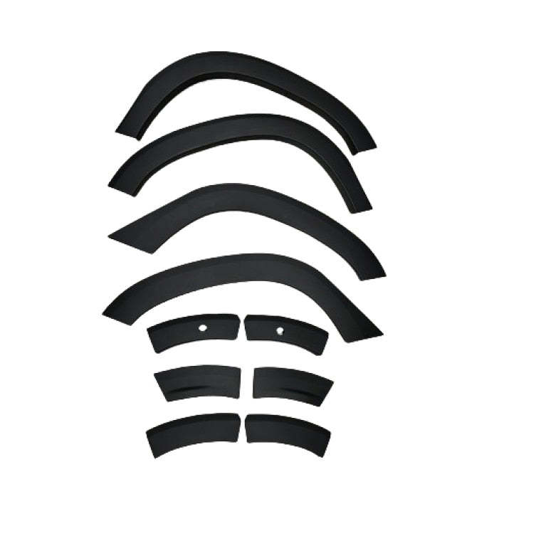 Set idealSTORE 12 Protectii pentru Aripi si Usi + 2 Protectii pentru Compatibilitate cu sau fara Senzori pentru Dacia Duster II 2018-> din Plastic ABS