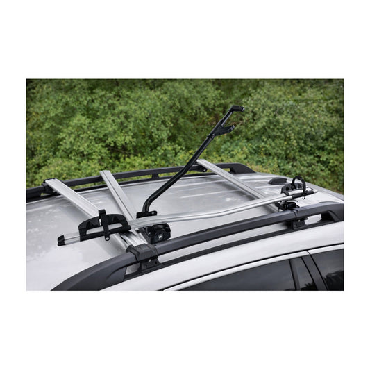 Suport bicicleta auto pentru plafon idealSTORE Prindere pe bare transversale 15 kg fixare stabila