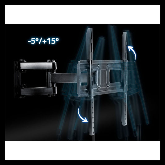 Suport TV idealSTORE Articulat si Reglabil cu doua brate, Rotatie 160°, inclinare –5°/+15°, Sarcina 50 kg
