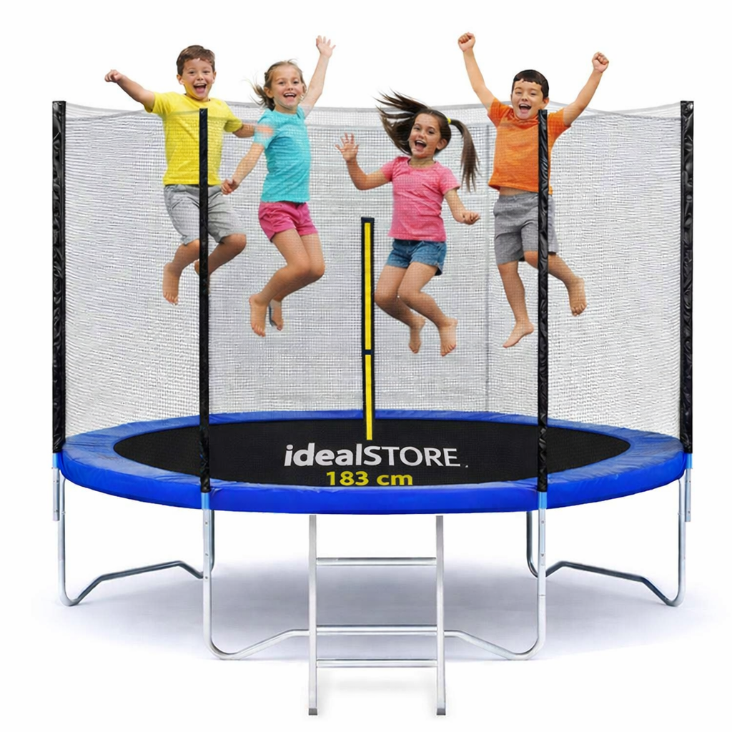 Trambulina Action One High Quality 183 cm cu plasa de protectie si scara