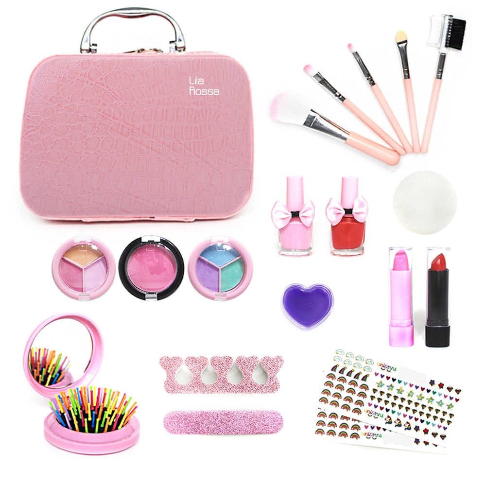 Trusa beauty Hi Lila Rossa girls, makeup si unghii, solubile in apa, pentru copii de peste 6 ani