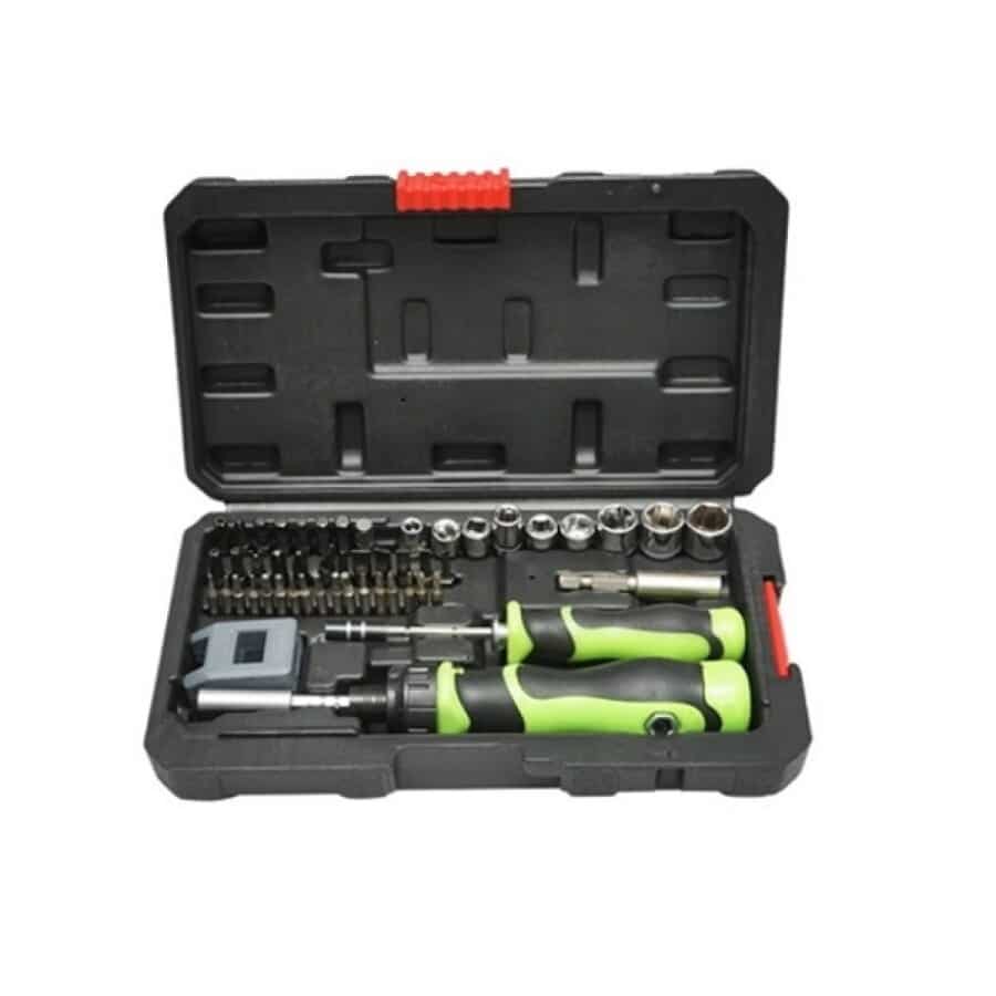 Trusa de Surubelnite, Biti si Tubulare idealSTORE, Contine 51 Piese, Materiale de Calitate Otel Crom-Vanadiu, Design Ergonomic, Piese Rezistente la Coroziune, Cutie de Depozitare Inclusa