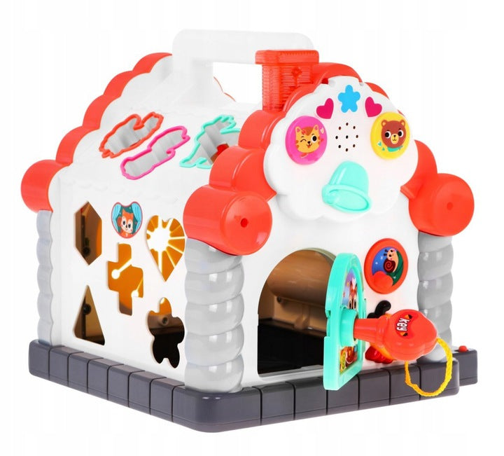 Jucarie interactiva de copii, Zola, multifunctionala, casuta muzicala