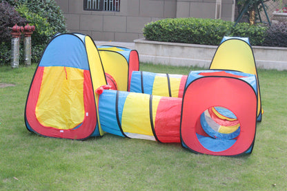 Cort pentru copii 8 in 1 Dittom Toys, Material textil, Multicolor