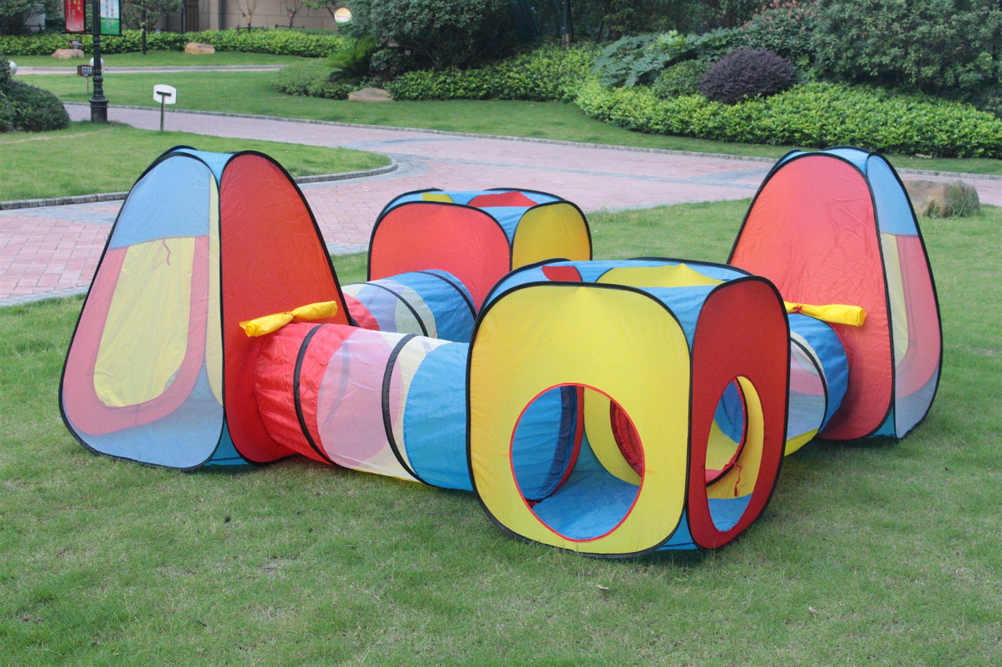 Cort pentru copii 8 in 1 Dittom Toys, Material textil, Multicolor