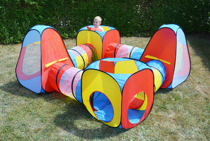 Cort pentru copii 8 in 1 Dittom Toys, Material textil, Multicolor