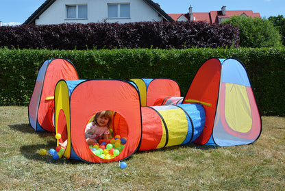 Cort pentru copii 8 in 1 Dittom Toys, Material textil, Multicolor