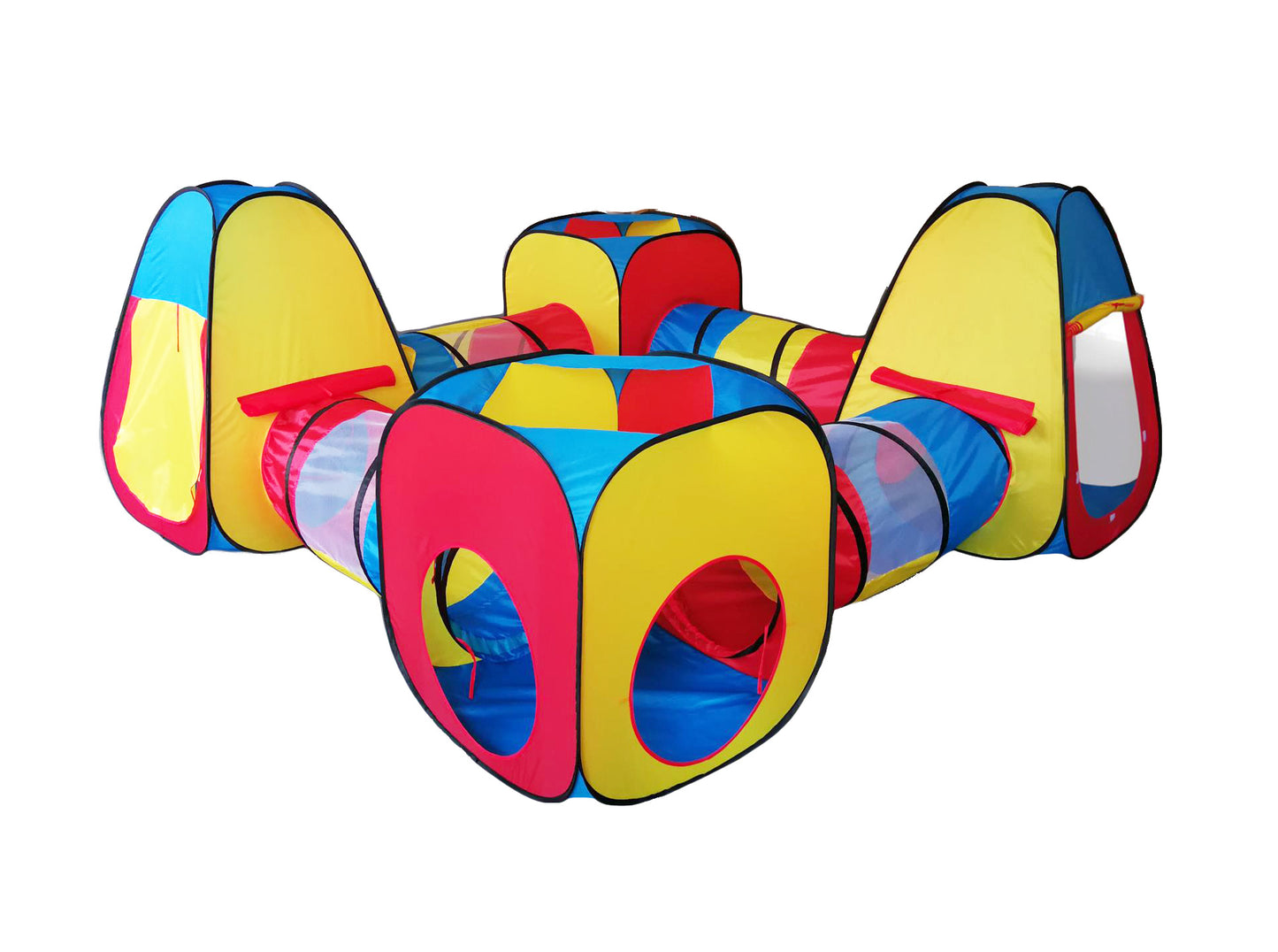 Cort pentru copii 8 in 1 Dittom Toys, Material textil, Multicolor