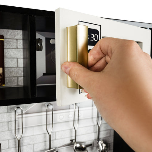 Bucatarie multifunctionala pentru copii, din lemn, Kruzzel,16806, cu lumini