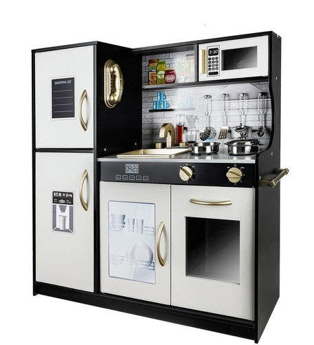 Bucatarie multifunctionala pentru copii, din lemn, Kruzzel,16806, cu lumini