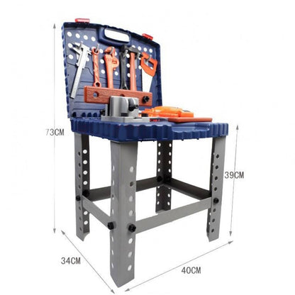 Set banc de scule copii cu bormasina electrica de jucarie - 00822