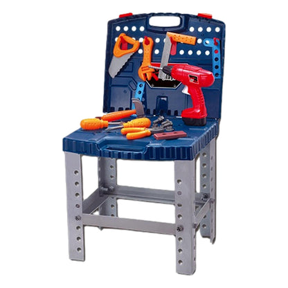 Banc de lucru cu scule pentru copii, 50 accesorii incluse pentru o distractie garantata, Multicolor