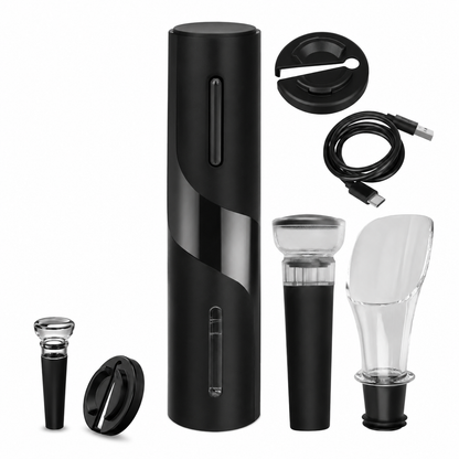 Desfacator electric pentru vin idealSTORE, Acumulator reincarcabil prin cablu USB-C