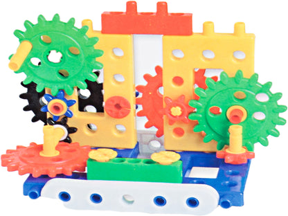 Set de Constructie idealStore ON-U-MIND BLOCK, 70 de ELEMENTE ce va permit sa creati STRUCTURI UNICE, VEHICULE sau ROBOTI, Sprijina Dezvoltarea CREATIVITATII si a ABILITATILOR Manuale, Joaca cu acestea IMBUNATATESTE coordonarea vizual-motorie