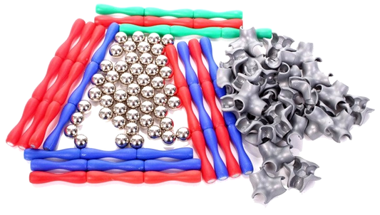 Set constructie idealStore Magic Manetic, compus din 120 piese, Dezvolta Imaginatia, Abilitatile Manuale, Gandirea Spatiala, Se pot crea diverse forme, Multicolor