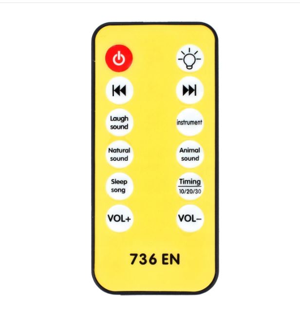 Carusel muzical pentru bebelusi cu telecomanda proiector si 500 de melodii Blue