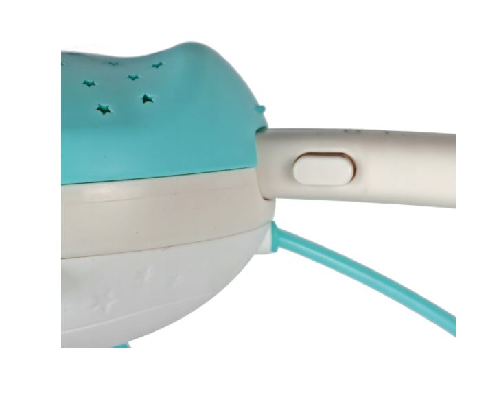 Carusel muzical pentru bebelusi cu telecomanda proiector si 500 de melodii Blue