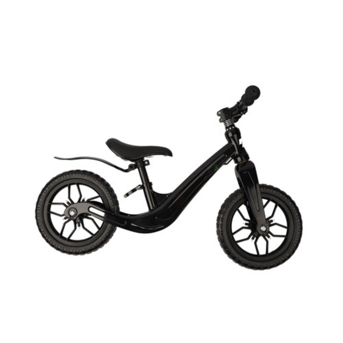 Bicicleta de echilibru fara pedale IdealStore cu roti EVA si cadru din magneziu negru