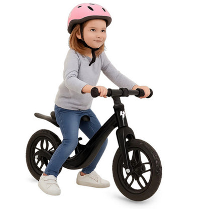 Bicicleta de echilibru fara pedale IdealStore cu roti EVA si cadru din magneziu negru