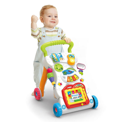 Premergator Jumbo Baby, cu tabla de desenat, multicolor, 34x12x46 cm