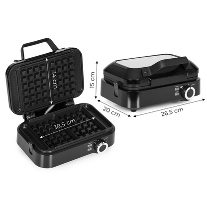 Aparat de vafe Electric idealSTORE,Strat antiaderent,Putere 1200w