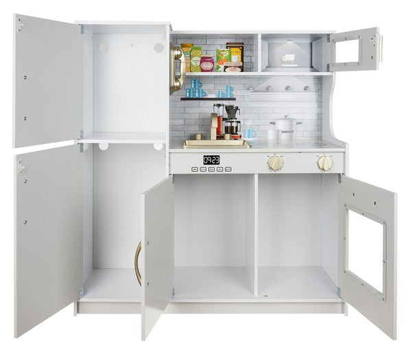 Bucatarie multifunctionala pentru copii, din lemn, Kruzzel,16807, cu lumini