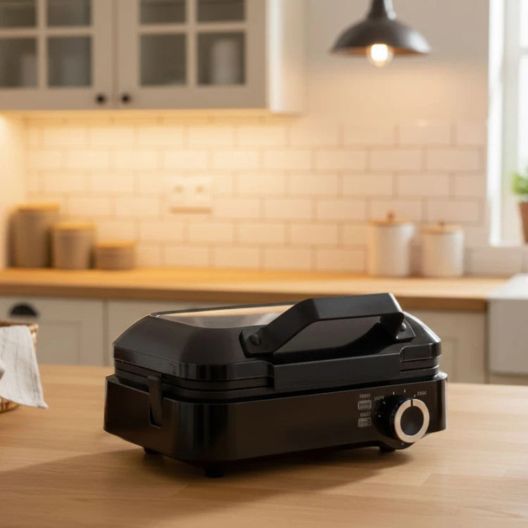 Aparat de vafe Electric idealSTORE,Strat antiaderent,Putere 1200w