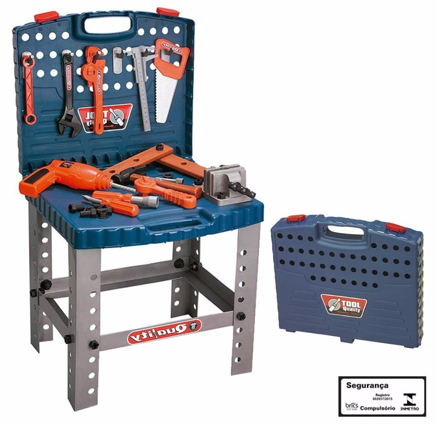 Banc de lucru cu set de scule si unelte in valiza, Malipen