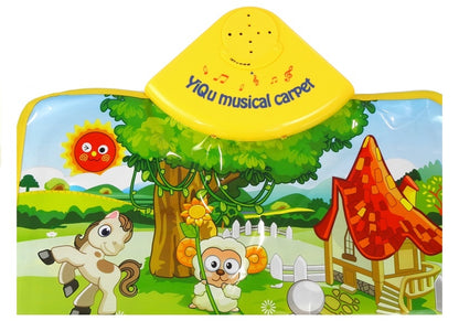 Covor educational Malipen cu sunete pentru copii, verde