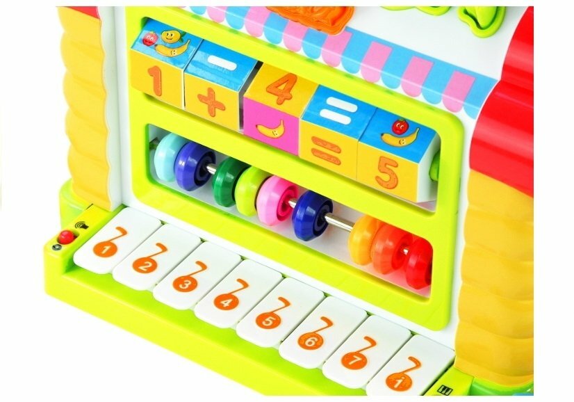 Casuta educativa Happy House, Hola Toys, cu sortator si pian