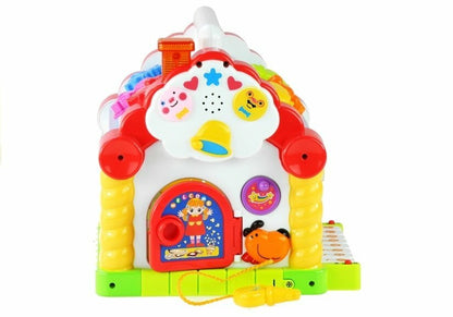Casuta educativa Happy House, Hola Toys, cu sortator si pian