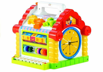 Casuta educativa Happy House, Hola Toys, cu sortator si pian