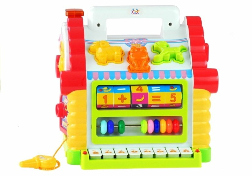 Casuta educativa Happy House, Hola Toys, cu sortator si pian