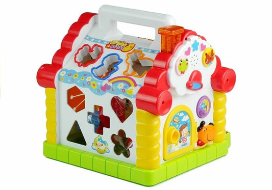 Casuta educativa Happy House, Hola Toys, cu sortator si pian